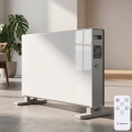 ZEVENTI - Elektriline soojendi/konvektor LCD-ekraaniga 1250/2000W/230V valge + kaugjuhtimispult