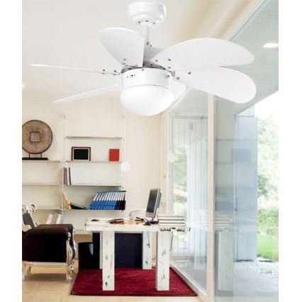 ZEVENTI - Laeventilaator FAMARA 1xE14/60W/230V valge