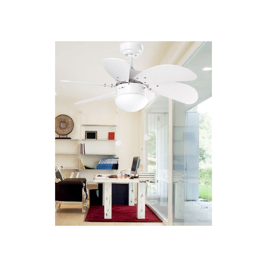 ZEVENTI - Laeventilaator FAMARA 1xE14/60W/230V valge