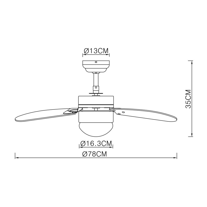 ZEVENTI - Laeventilaator FAMARA 1xE14/60W/230V valge