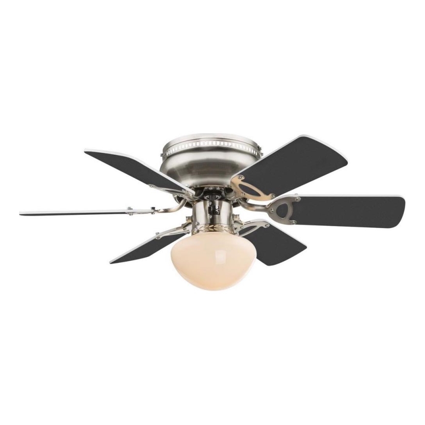 ZEVENTI - Laeventilaator GALDANA 1xE27/60W/230V hall/valge