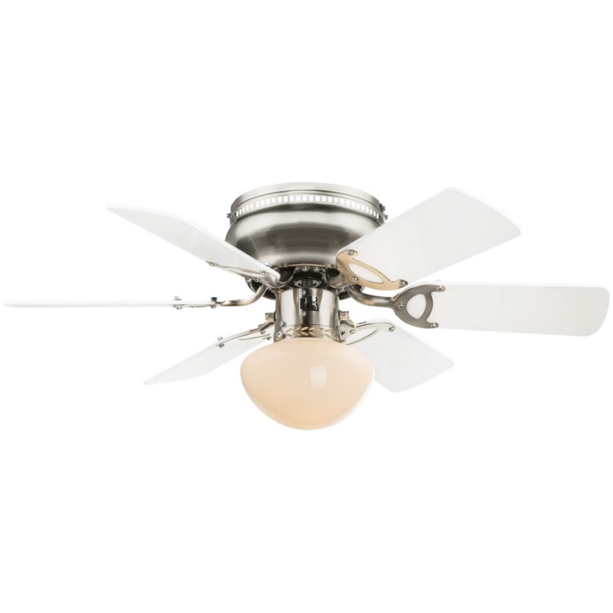 ZEVENTI - Laeventilaator GALDANA 1xE27/60W/230V hall/valge