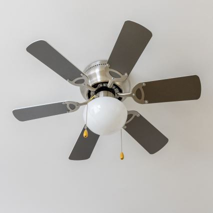 ZEVENTI - Laeventilaator GALDANA 1xE27/60W/230V hall/valge
