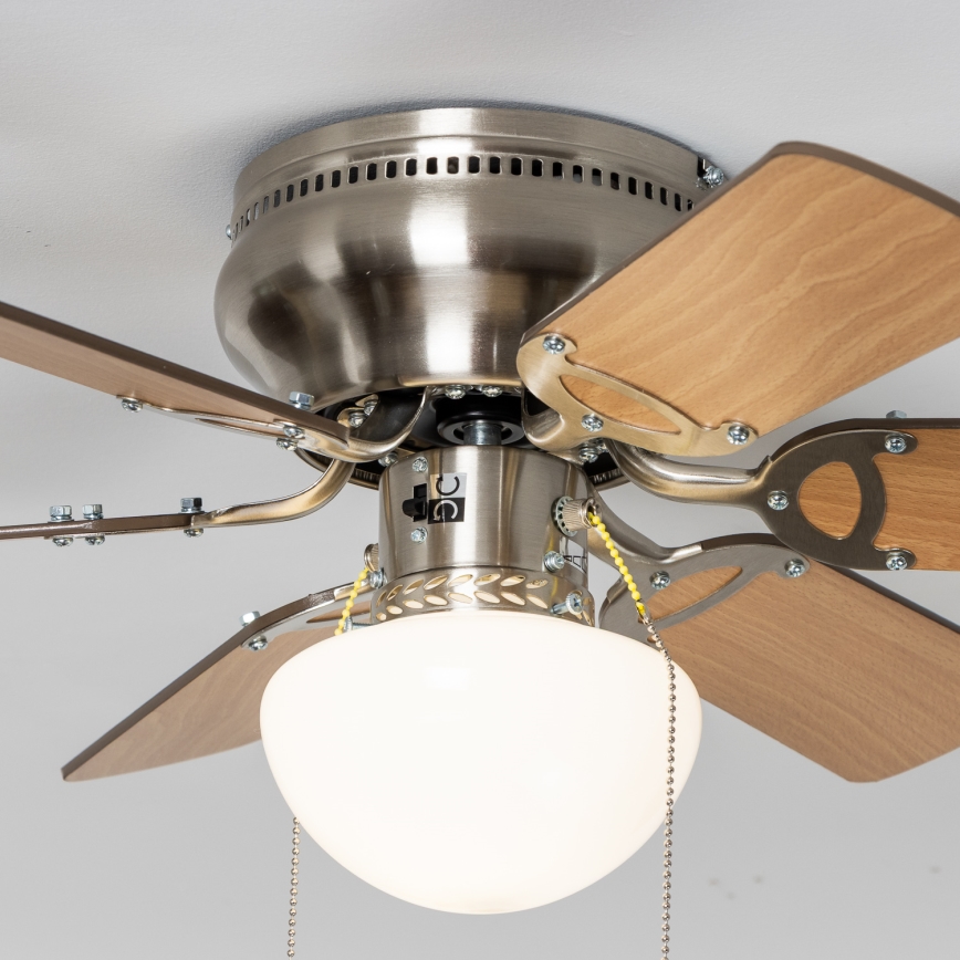 ZEVENTI - Laeventilaator GALDANA 1xE27/60W/230V pruun/beež