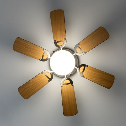 ZEVENTI - Laeventilaator GALDANA 1xE27/60W/230V pruun/beež