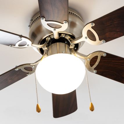 ZEVENTI - Laeventilaator GALDANA 1xE27/60W/230V pruun/beež