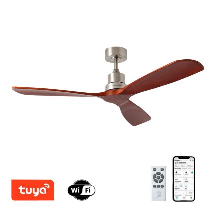 ZEVENTI - Laeventilaator LIONI Wi-Fi Tuya matt kroom/tamm + kaugjuhtimispult
