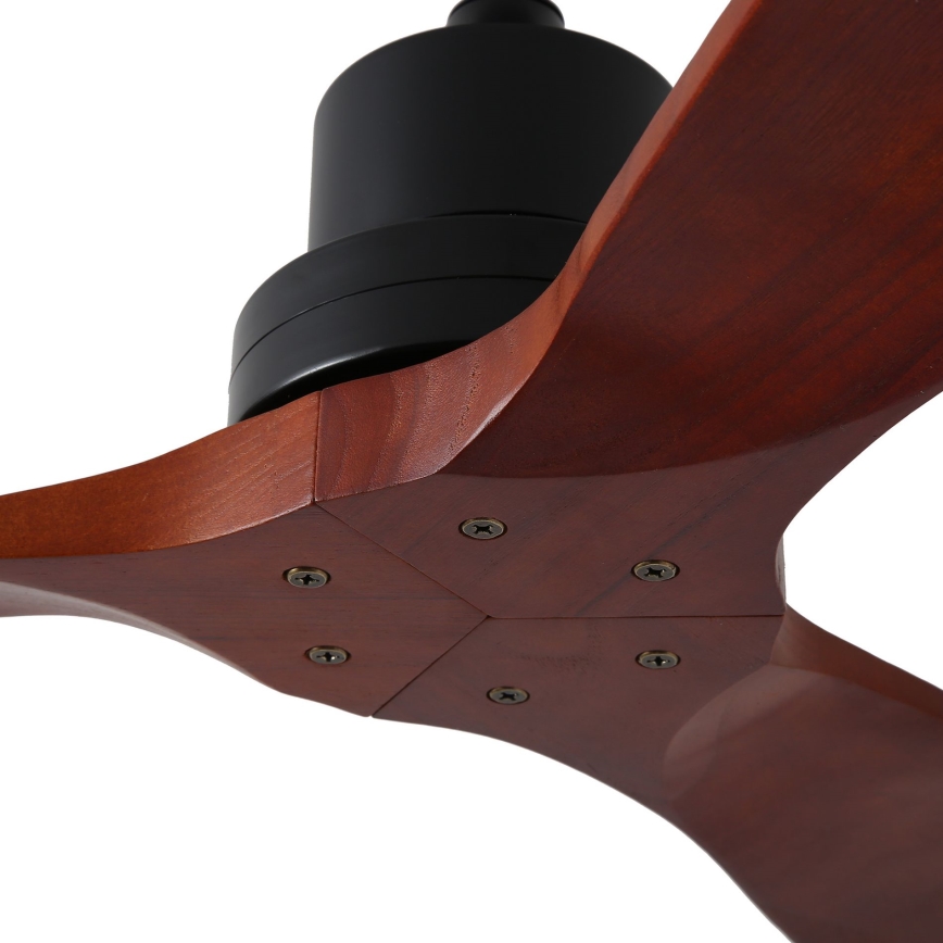 ZEVENTI - Laeventilaator LIONI Wi-Fi Tuya must/tamm + kaugjuhtimispult