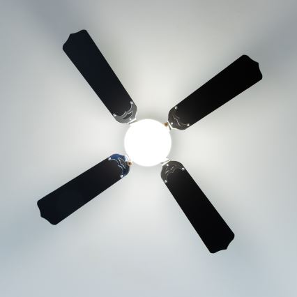 ZEVENTI - Laeventilaator NAVAGIO 1xE27/60W/230V must/valge