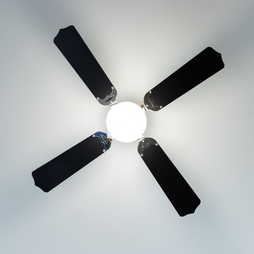 ZEVENTI - Laeventilaator NAVAGIO 1xE27/60W/230V must/valge