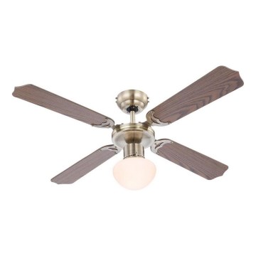 ZEVENTI - Laeventilaator NAVAGIO 1xE27/60W/230V pruun