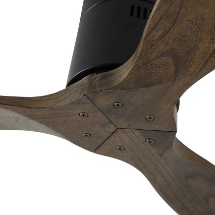 ZEVENTI - laeventilaator SPELLO Wi-Fi Tuya must/tamm + kaugjuhtimispult