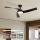 ZEVENTI - LED-hämardatav laeventilaator AERYS LED/24W/230V 3000/4000/6000K Wi-Fi Tuya must + kaugjuhtimispult