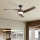 ZEVENTI - LED-hämardatav laeventilaator AERYS LED/24W/230V 3000/4000/6000K Wi-Fi Tuya must/pähkel + kaugjuhtimispult