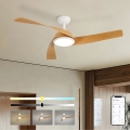 ZEVENTI - LED-hämardatav laeventilaator AERYS LED/24W/230V 3000/4000/6000K Wi-Fi Tuya valge/tamm + kaugjuhtimispult