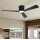 ZEVENTI - LED hämardatav laeventilaator AUREX LED/24W/230V 3000/4000/6000K Wi-Fi Tuya must + kaugjuhtimispult