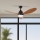 ZEVENTI - LED Hämardatav laeventilaator MURO LED/18W/230V 3000-6000K Wi-Fi Tuya must + kaugjuhtimispult