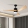 ZEVENTI - LED Hämardatav laeventilaator NATURITO LED/18W/230V 3000-6000K Wi-Fi Tuya must/tamm + kaugjuhtimispult
