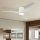 ZEVENTI - LED-hämardatav laeventilaator ORBITO LED/24W/230V 3000/4000/6000K Wi-Fi Tuya valge + kaugjuhtimispult