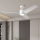 ZEVENTI - LED Hämardatav laeventilaator ORVIETO LED/18W/230V 3000-6000K Wi-Fi Tuya valge + kaugjuhtimispult