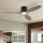 ZEVENTI - LED hämardatav laeventilaator VENTORA LED/24W/230V 3000/4000/6000K Wi-Fi Tuya must/pähkel + kaugjuhtimispult