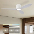 ZEVENTI - LED hämardatav laeventilaator VENTORA LED/24W/230V 3000/4000/6000K Wi-Fi Tuya valge + kaugjuhtimispult