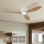 ZEVENTI - LED hämardatav laeventilaator VENTORA LED/24W/230V 3000/4000/6000K Wi-Fi Tuya valge/tamm + kaugjuhtimispult