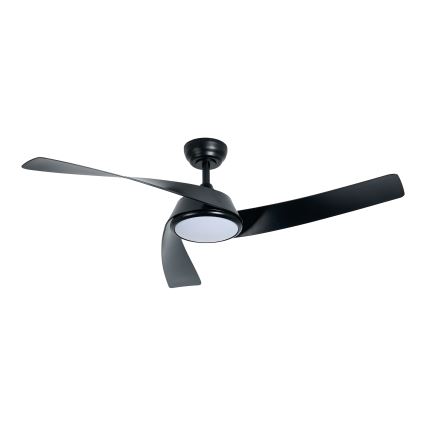 ZEVENTI - LED-hämardatav laeventilaator AERYS LED/24W/230V 3000/4000/6000K Wi-Fi Tuya must + kaugjuhtimispult