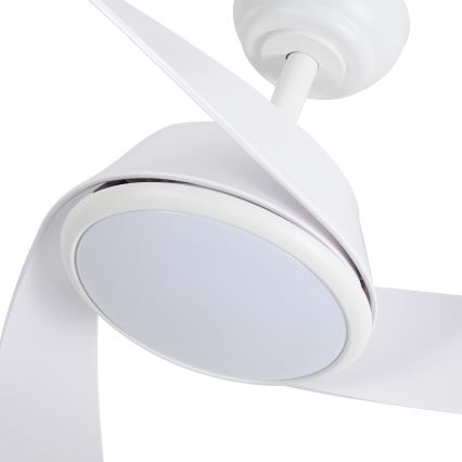 ZEVENTI - LED hämardatav laeventilaator AERYS LED/24W/230V 3000/4000/6000K Wi-Fi Tuya valge + kaugjuhtimispult