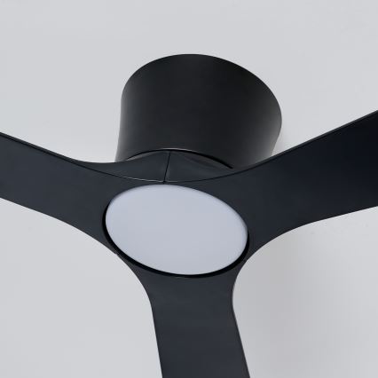ZEVENTI - LED hämardatav laeventilaator AUREX LED/24W/230V 3000/4000/6000K Wi-Fi Tuya must + kaugjuhtimispult