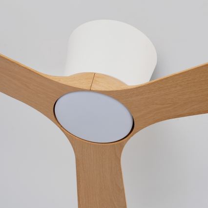 ZEVENTI - Hämardatav LED laeventilaator AUREX LED/24W/230V 3000/4000/6000K Wi-Fi Tuya valge/tamm + kaugjuhtimispult