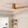 ZEVENTI - LED Laeventilaator BARROSA LED/18W/230V 3000/4000/6000K Wi-Fi Tuya pruun + kaugjuhtimispult