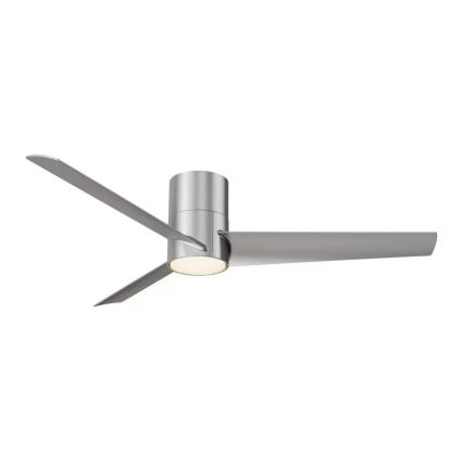 ZEVENTI - LED laeventilaator BARROSA LED/18W/230V 3000/4000/6000K Wi-Fi Tuya matistatud kroom + kaugjuhtimispult