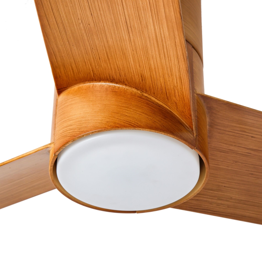 ZEVENTI - LED Laeventilaator BARROSA LED/18W/230V 3000/4000/6000K Wi-Fi Tuya pruun + kaugjuhtimispult