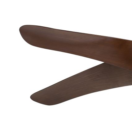 ZEVENTI - LED laeventilaator LUCCA LED/18W/230V 3000/4000/6000K Wi-Fi Tuya pruun + kaugjuhtimispult