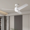 ZEVENTI - LED laeventilaator ORVIETO LED/18W/230V 3000/4000/6000K Wi-Fi Tuya valge + kaugjuhtimispult