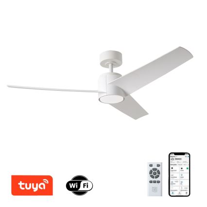 ZEVENTI - LED Hämardatav laeventilaator ORVIETO LED/18W/230V 3000-6000K Wi-Fi Tuya valge + kaugjuhtimispult