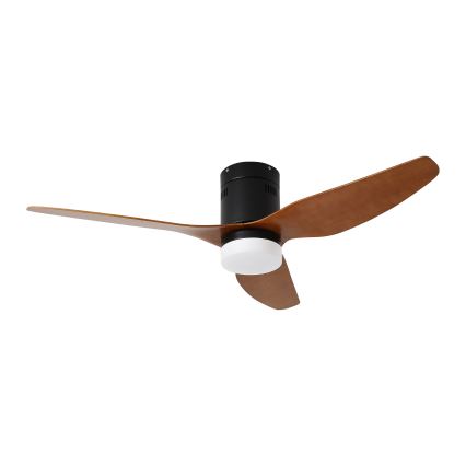 ZEVENTI - LED laeventilaator PADUA LED/18W/230V 3000/4000/6000K Wi-Fi Tuya must/pruun + kaugjuhtimispult