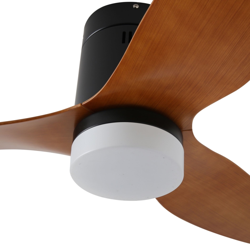 ZEVENTI - LED Hämardatav laeventilaator PADUA LED/18W/230V 3000-6000K Wi-Fi Tuya must/pruun + kaugjuhtimispult