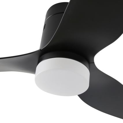 ZEVENTI - LED Hämardatav laeventilaator PADUA LED/18W/230V 3000-6000K Wi-Fi Tuya must + kaugjuhtimispult