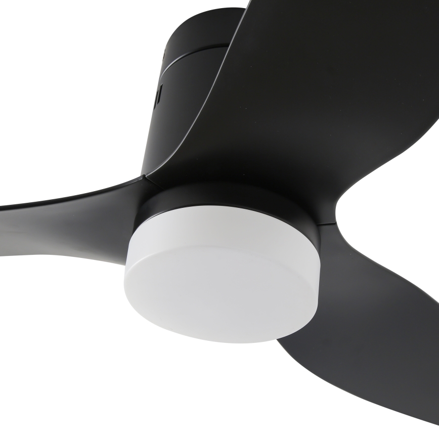 ZEVENTI - LED Hämardatav laeventilaator PADUA LED/18W/230V 3000-6000K Wi-Fi Tuya must + kaugjuhtimispult