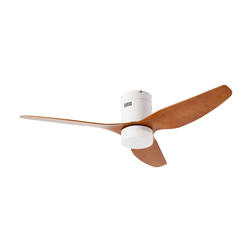 ZEVENTI - LED laeventilaator laele PADUA LED/18W/230V 3000-6000K Wi-Fi Tuya valge/pruun + kaugjuhtimispult