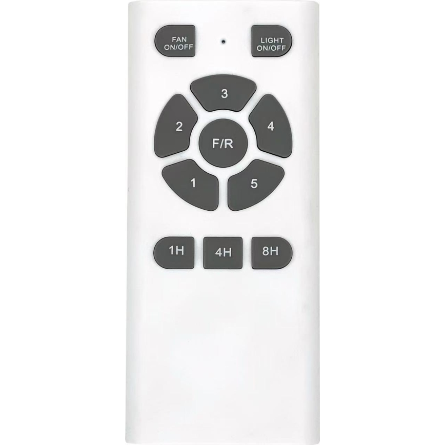 ZEVENTI - LED Hämardatav laeventilaator PADUA LED/18W/230V 3000-6000K Wi-Fi Tuya valge/pruun + kaugjuhtimispult