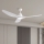 ZEVENTI - LED Laeventilaator URBINO LED/20W/230V 3000-6000K Wi-Fi Tuya valge + kaugjuhtimispult