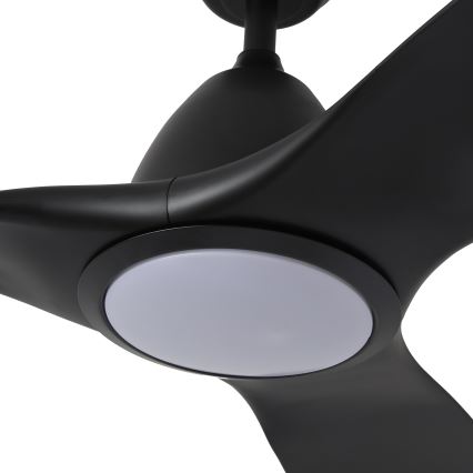 ZEVENTI - LED Hämardatav laeventilaator URBINO LED/20W/230V 3000-6000K Wi-Fi Tuya must + kaugjuhtimispult