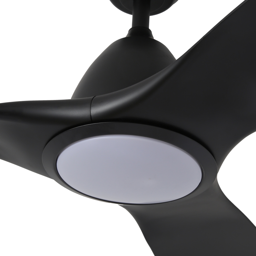 ZEVENTI - LED Hämardatav laeventilaator URBINO LED/20W/230V 3000-6000K Wi-Fi Tuya must + kaugjuhtimispult