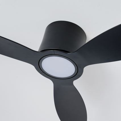 ZEVENTI - LED-hämardatav laeventilaator VENTORA LED/24W/230V 3000/4000/6000K Wi-Fi Tuya must + kaugjuhtimispult