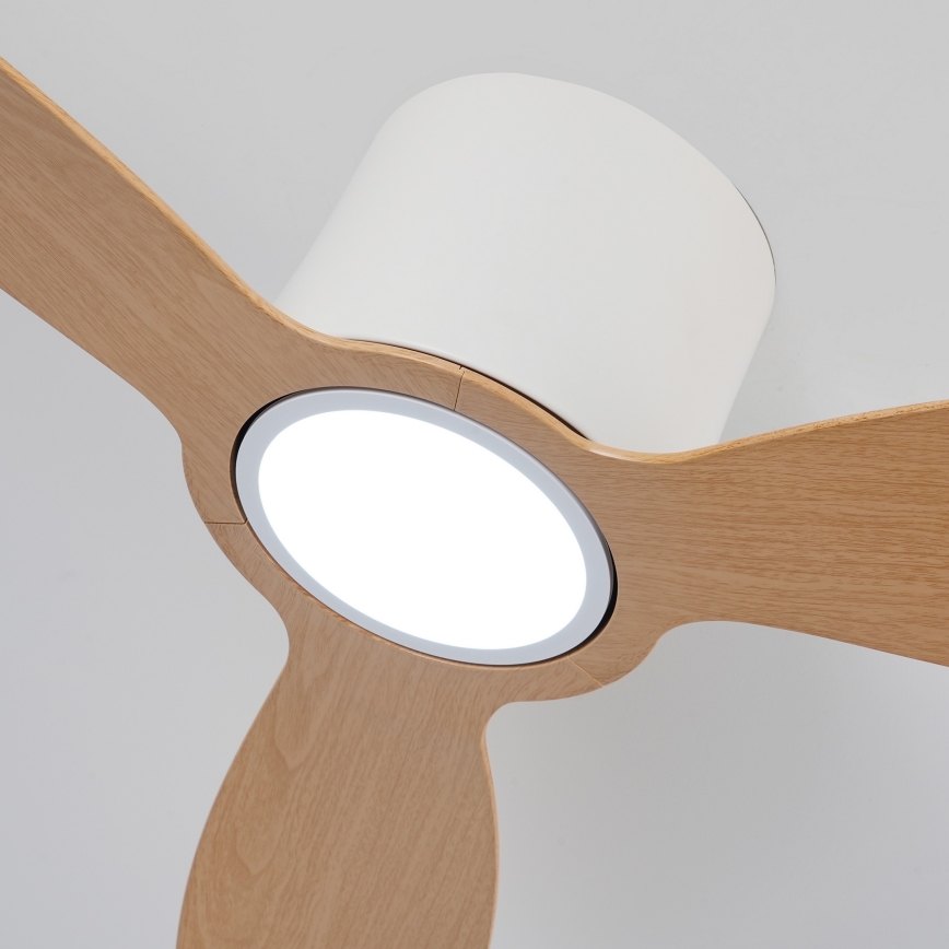 ZEVENTI - Hämardatav LED-laeventilaator VENTORA LED/24W/230V 3000/4000/6000K Wi-Fi Tuya valge/tamm + kaugjuhtimispult