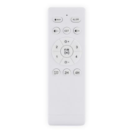 ZEVENTI - LED reguleeritav laeventilaator MUNDAKA LED/10W/230V 3000-6500K must + kaugjuhtimispult
