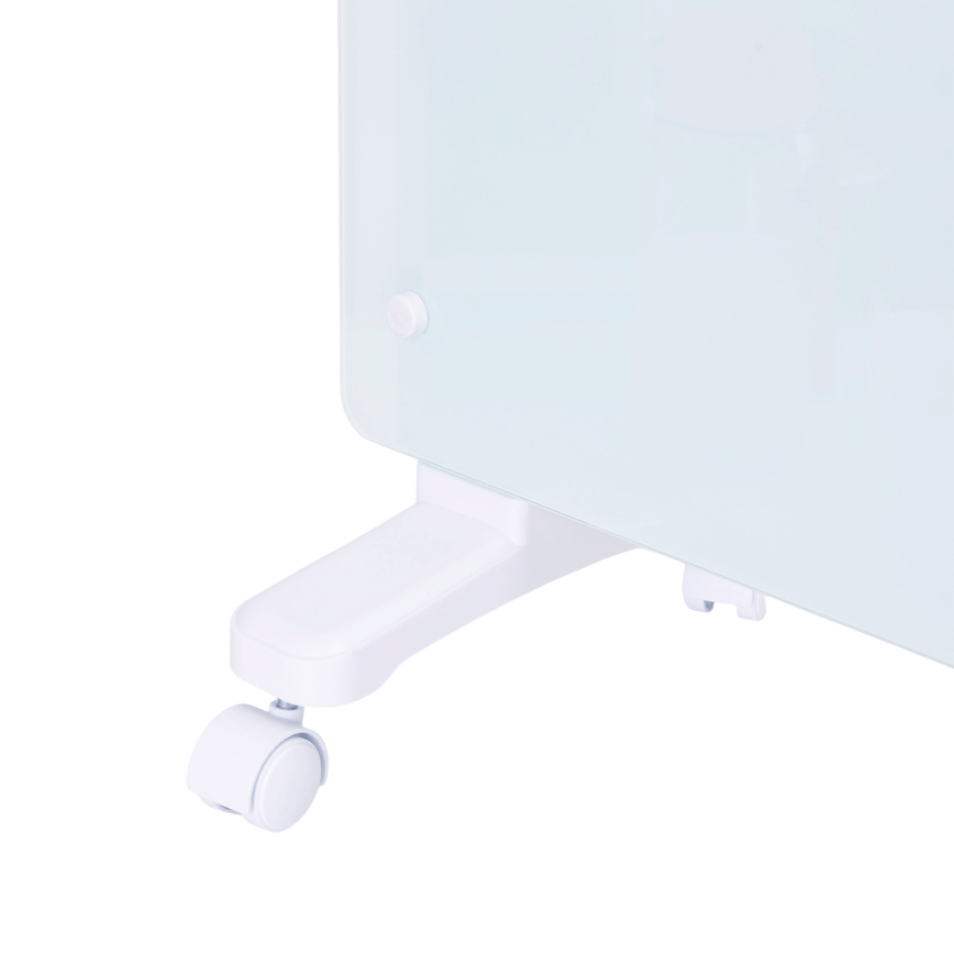 ZEVENTI - Nutikas seinale paigaldatav elektriline otseküte/konvektor LCD-ekraaniga 1000/2000W/230V Wi-Fi valge